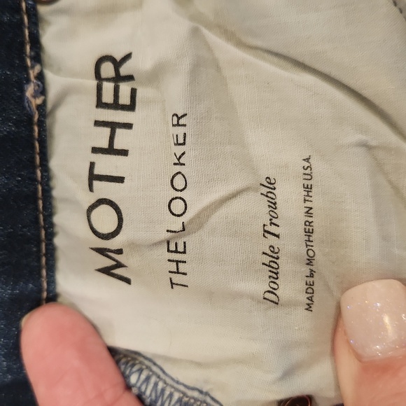Dark wash Mother "the looker" skinny jeans in Double Trouble size 25! - Picture 3 of 12